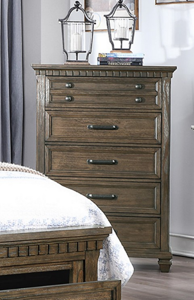 Poundex American Traditional Style 6 Drawer Chest - Brown F5464