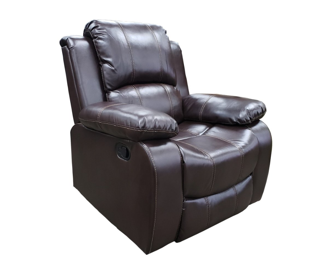 Ashley Furniture 3118 Pluto Reclining Sofa in Chocolate