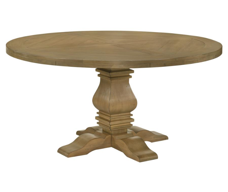 Florence 7-piece Round Dining Table Set Rustic Honey