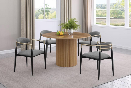 Bradbury 5PC Round 48-inch Wood Top Dining Set Natural