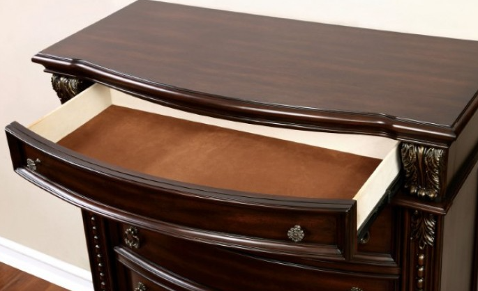 Fromberg Collection Brown Cherry Finish Dresser