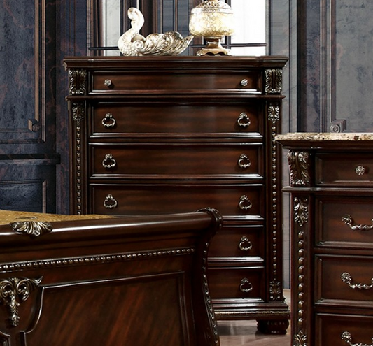 Fromberg Collection Brown Cherry Finish Chest