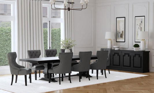 Florence 9-piece 126-inch Extension Dining Table Set