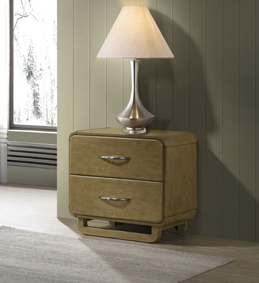 Amsbury 2-Drawer Nightstand, Nutmeg