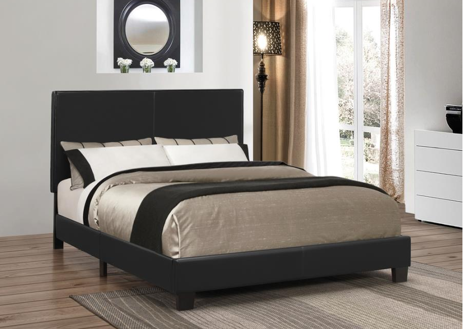 Muave Queen Size Platform Bed & Mattress Set