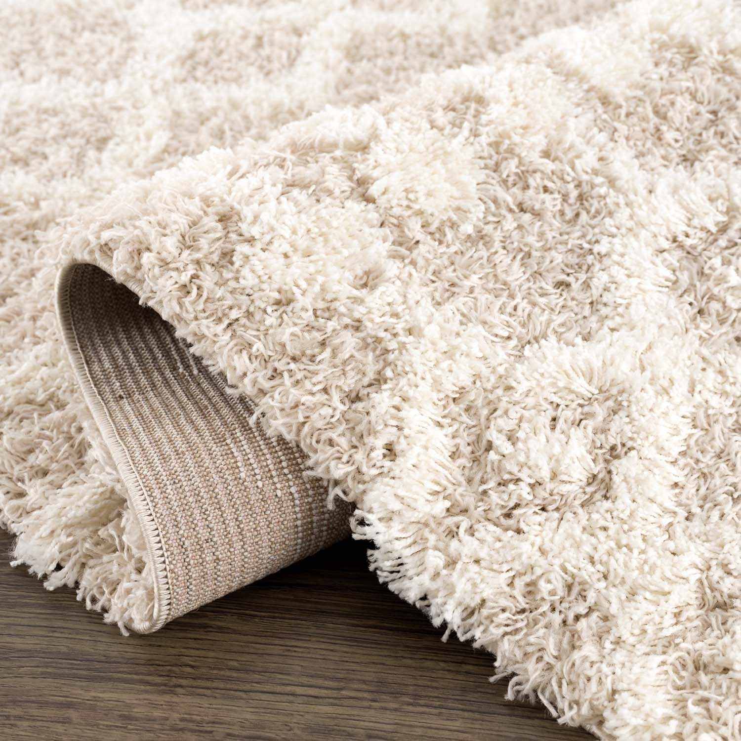 Prompton Cream Plush Area Rug