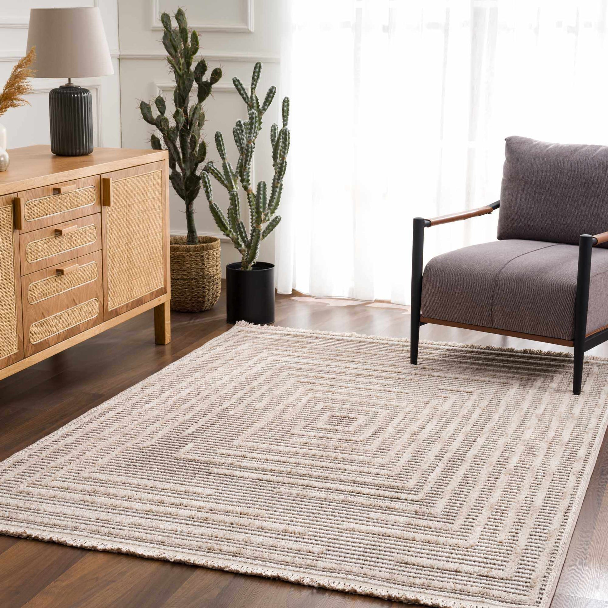 Lunao Elegant High/Low Area Rug