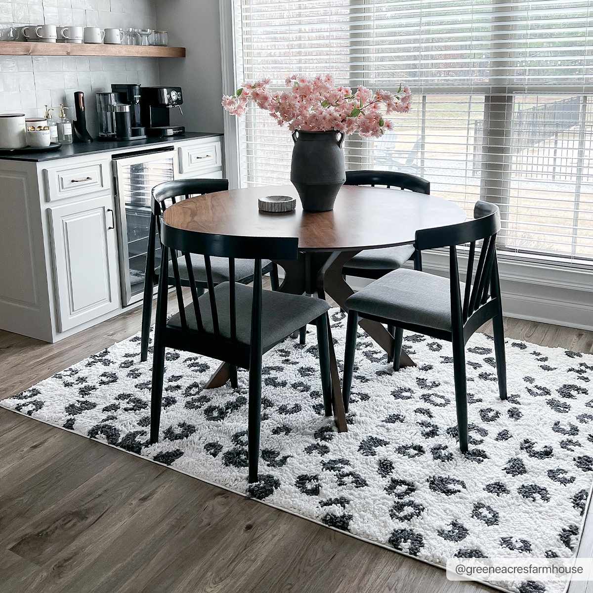 Zhen Black & White Area Rug - Clearance