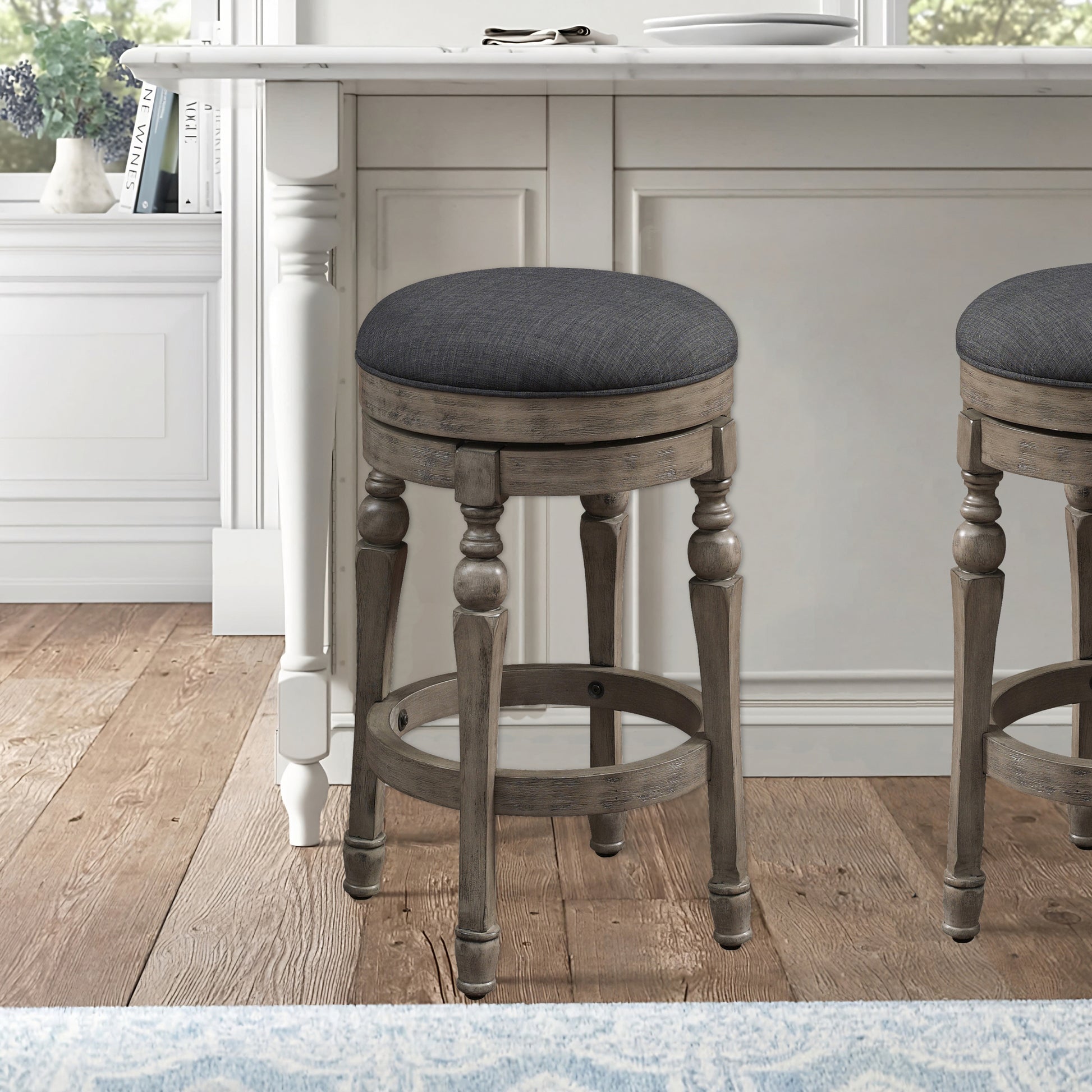 Magnolia Backless Swivel Counter Stool