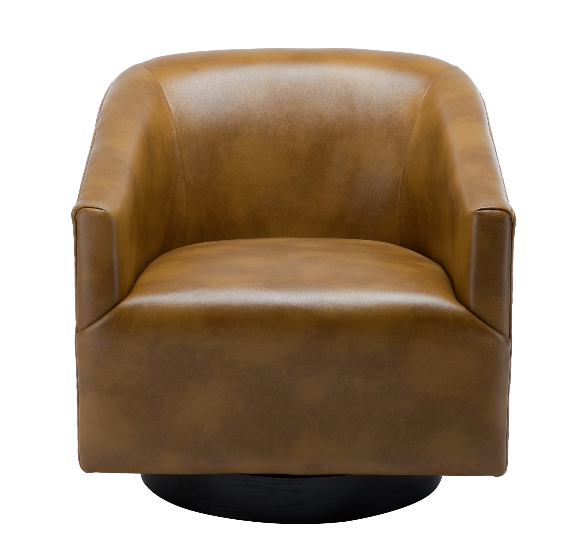 Garland Camel Wood Base Swivel Chair