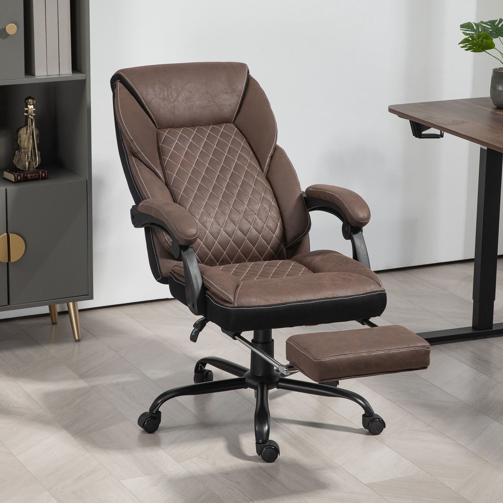 Fiorella Big & Tall Executive Office Chair, Brown