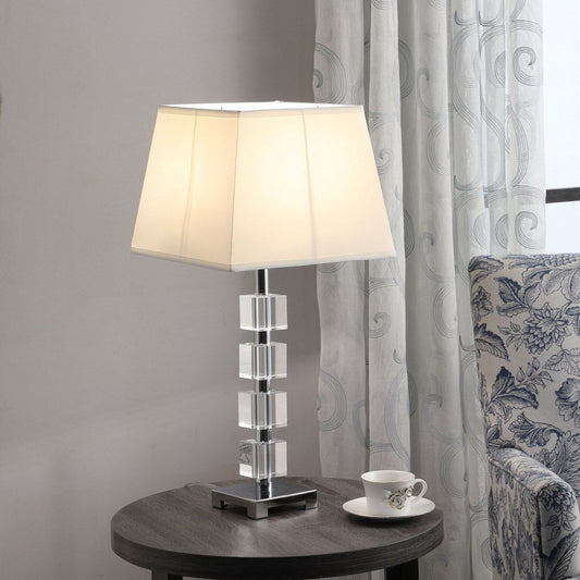 25' Wendi Glam Crystal Cube Ice Table Lamp