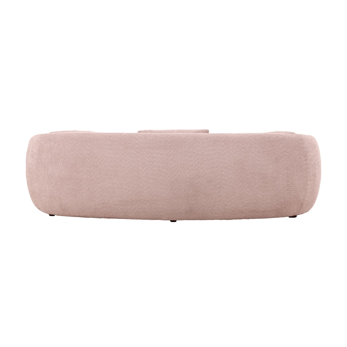 Stark 93" Boucle Upholstered Mid-Century Modern Sofa, Pink