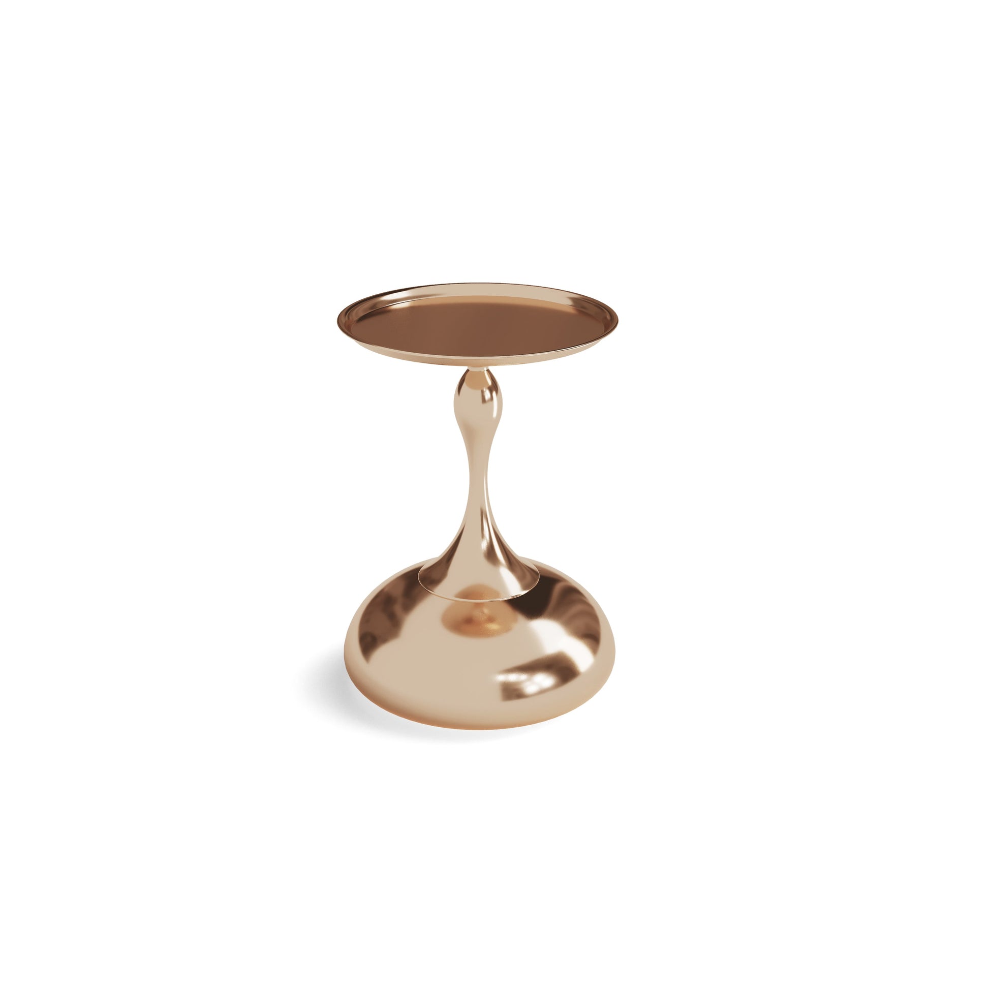 Braxton Modern Minimalist Iron End Table - Gold