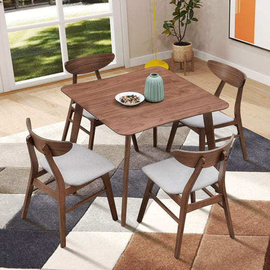 Daphne Mid-Century Modern 5PC Dining Set 3 Colors