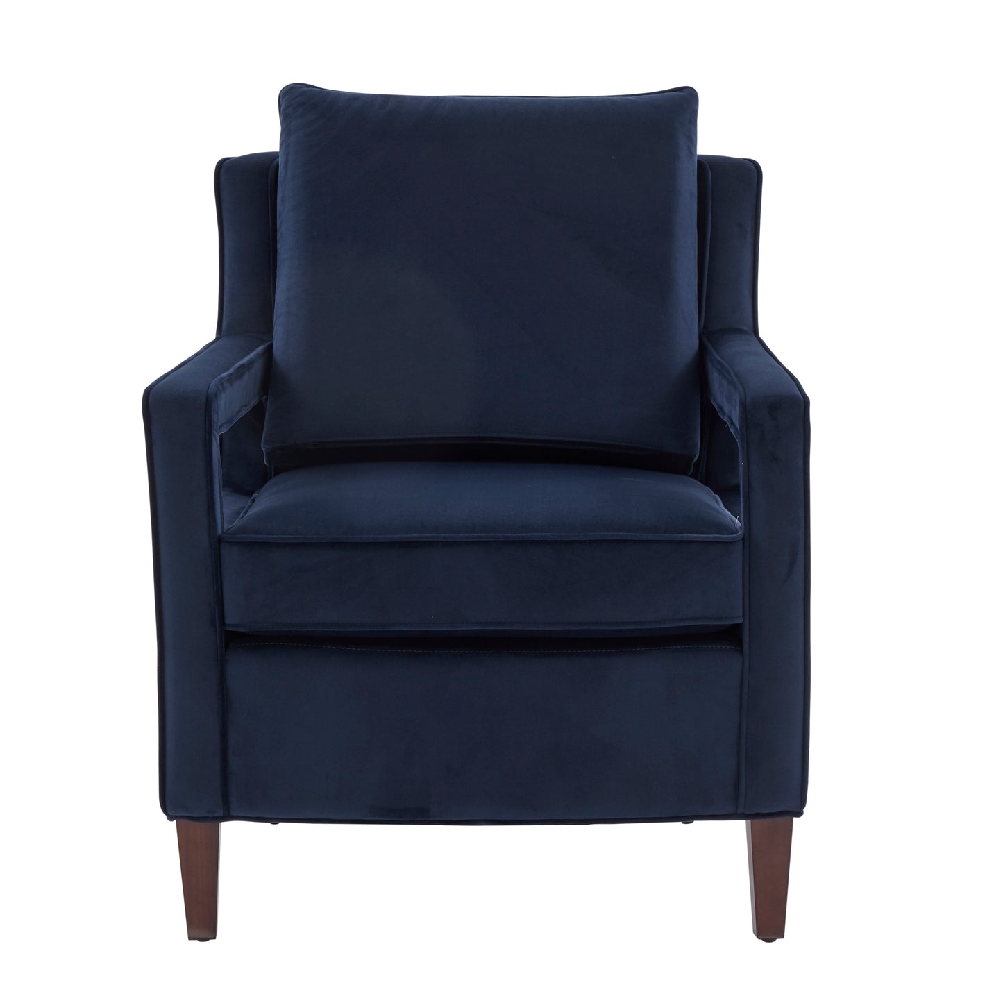 Alina Navy Blue Velvet Accent Arm Chair