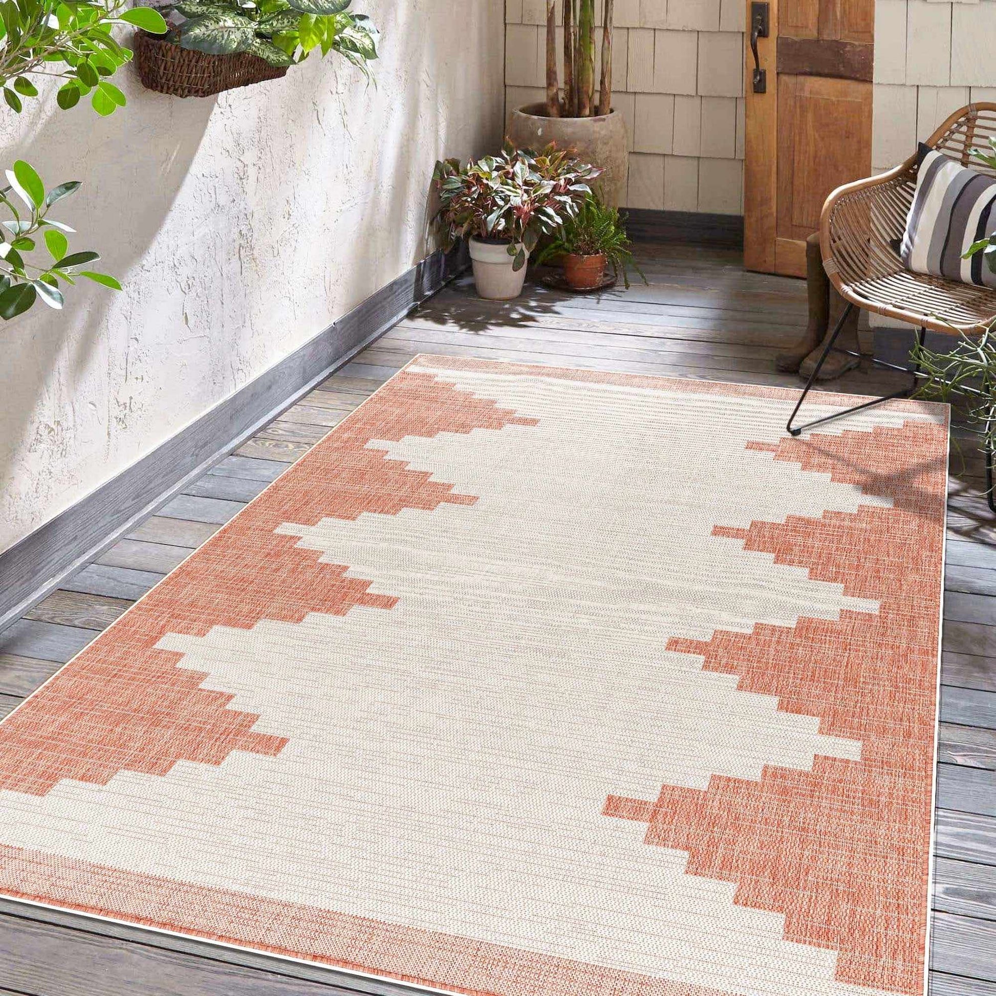 Djugun Peach Fuzz Indoor & Outdoor Rug - Clearance