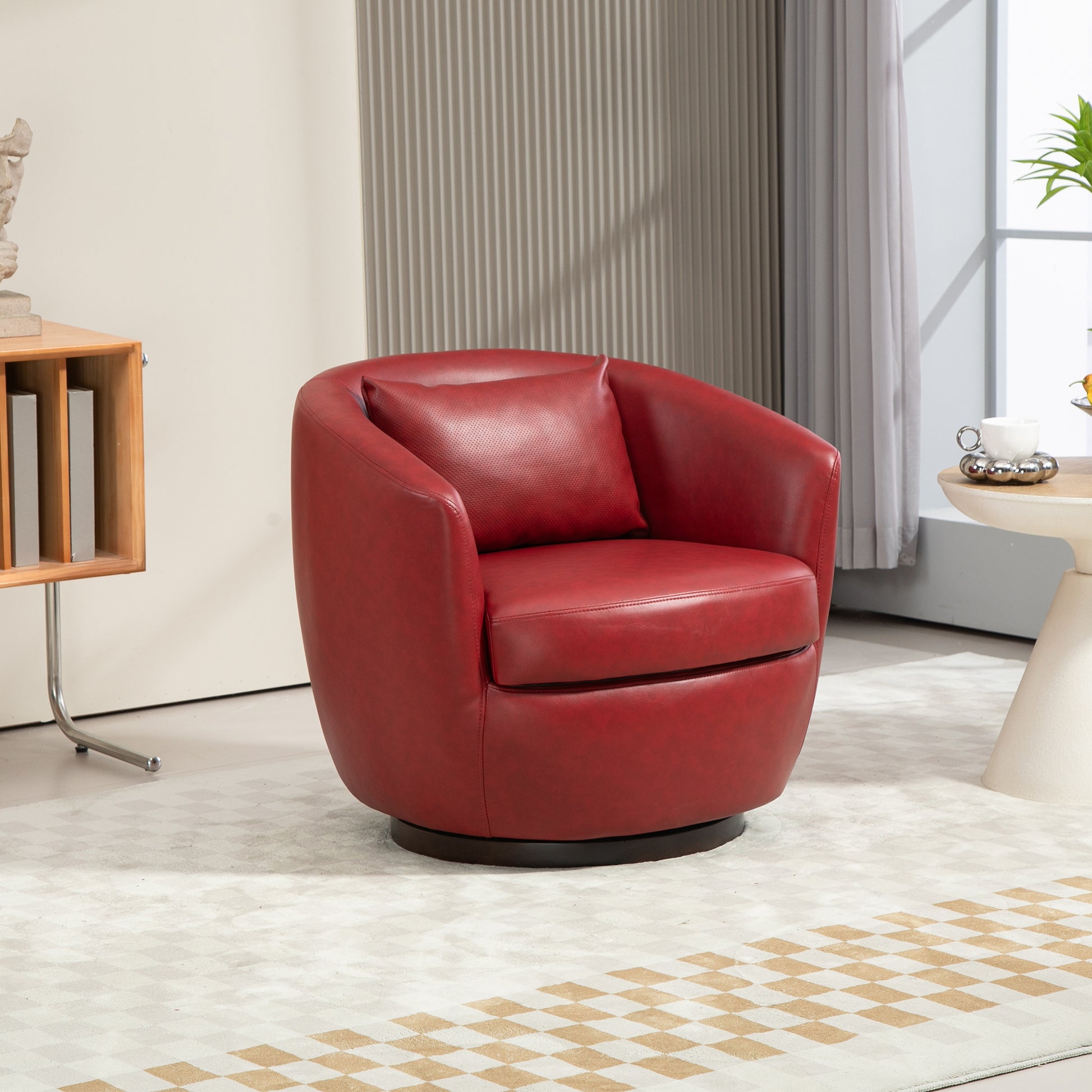 Briar Modern PU Leather Swivel Chair