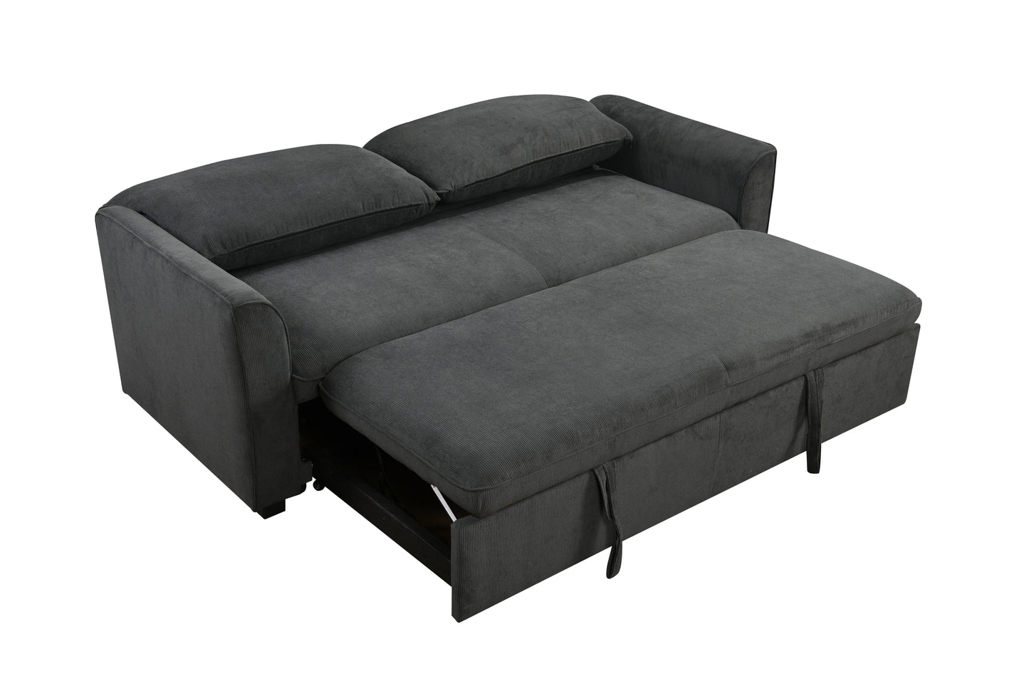 Saffron Modern 78" 3 in 1 Convertible Sofa Sleeper, Gray