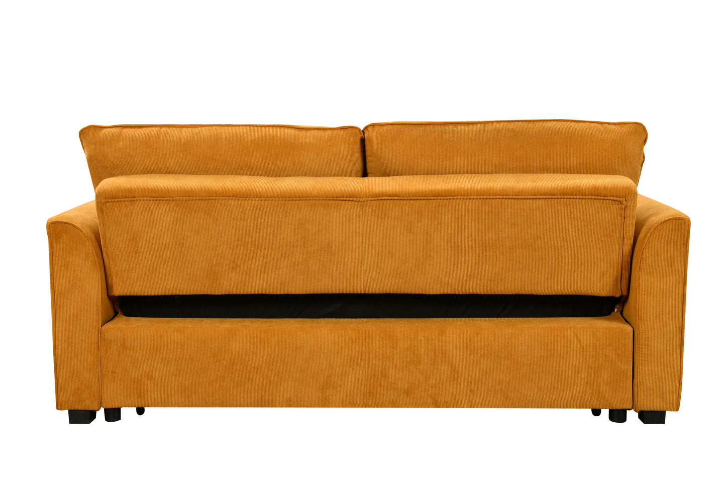 Saffron Modern 78" 3 in 1 Convertible Sofa Sleeper, Yellow