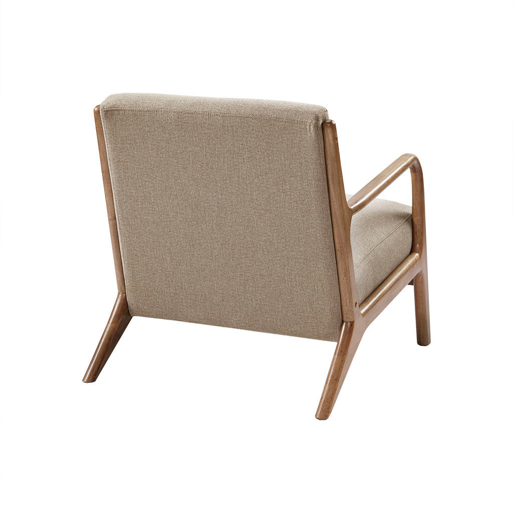 Elmer Transitional Accent Arm Chair, Taupe