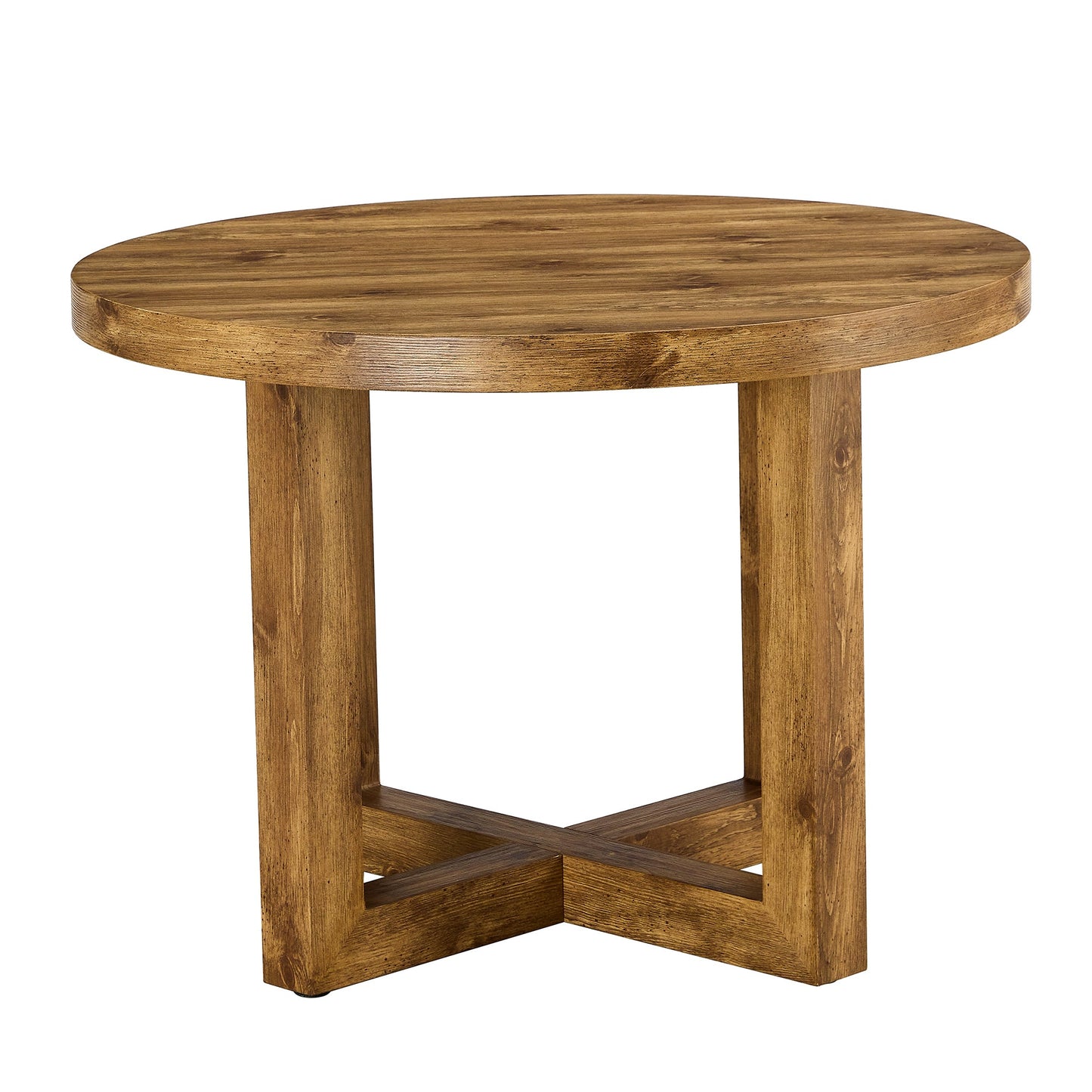 Milo Modern Round Natural Finish Dining Table