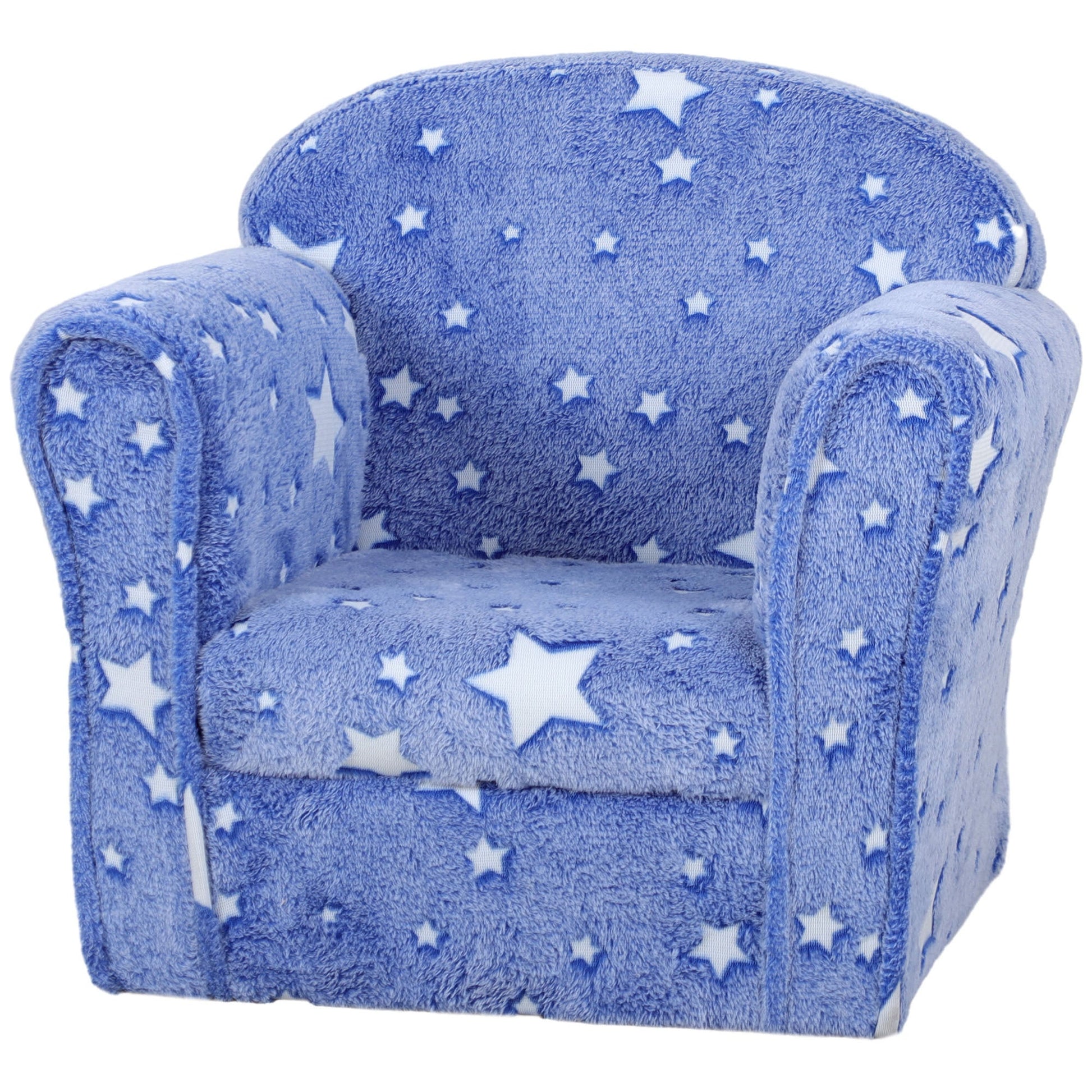 Toddler Chair with Glow in the Dark Star Design & Wooden Frame