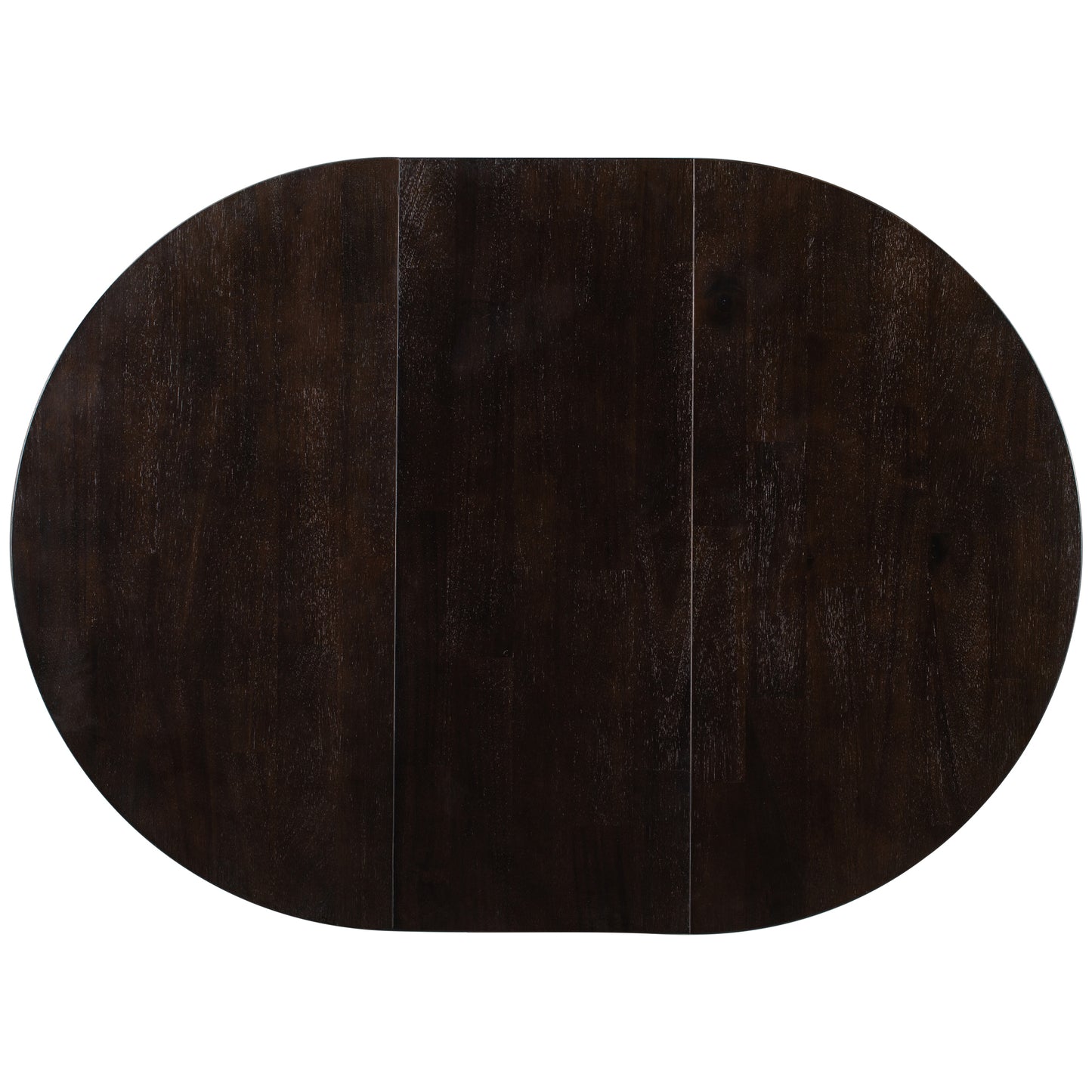 Blyssa Farmhouse Round Extendable Dining Table with 16" Leaf Wood Kitchen Table Espresso