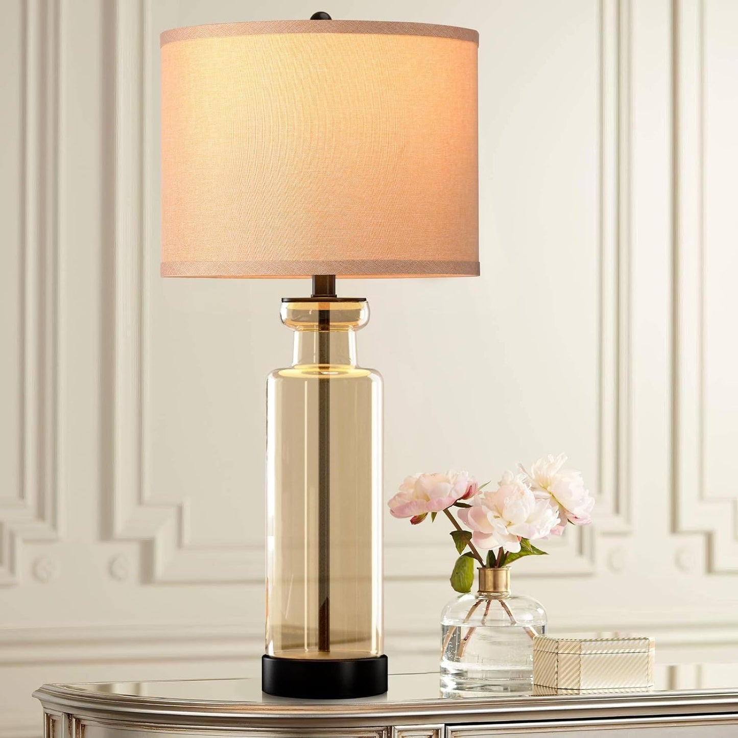 Set of 2 Table Lamps with 3 Color Temperature & Charging