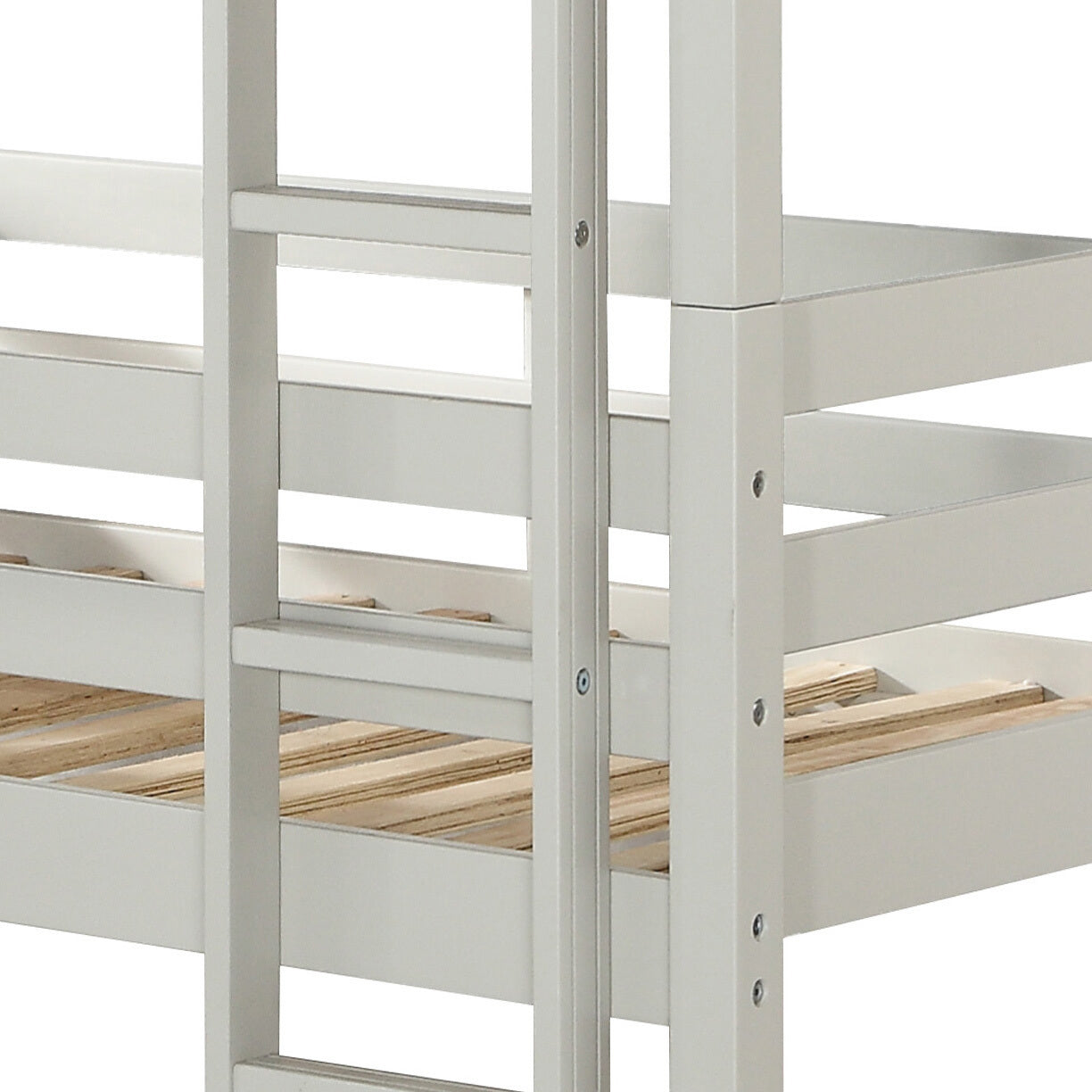 Acme Light Grey Wooden Twin Triple Bunk Bed