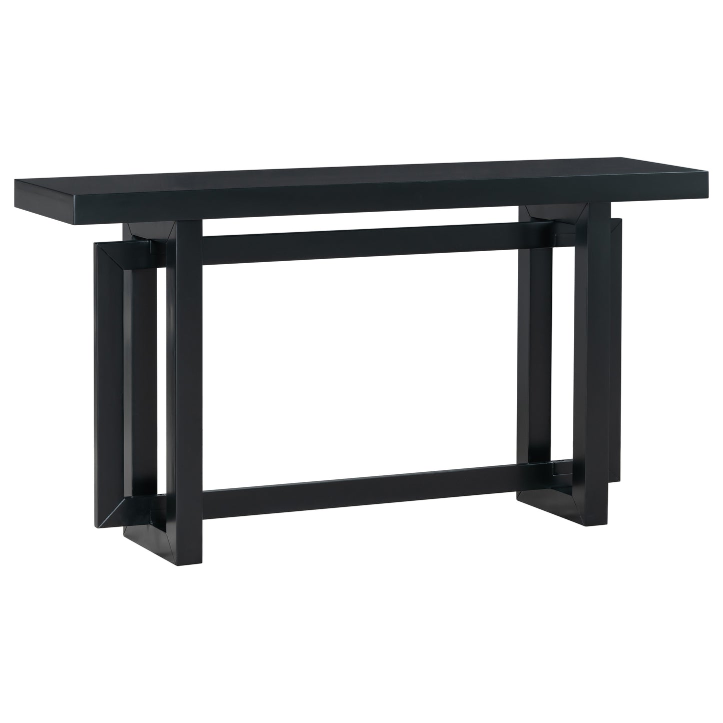 Brecker Modern Extra Long Console Table, Black