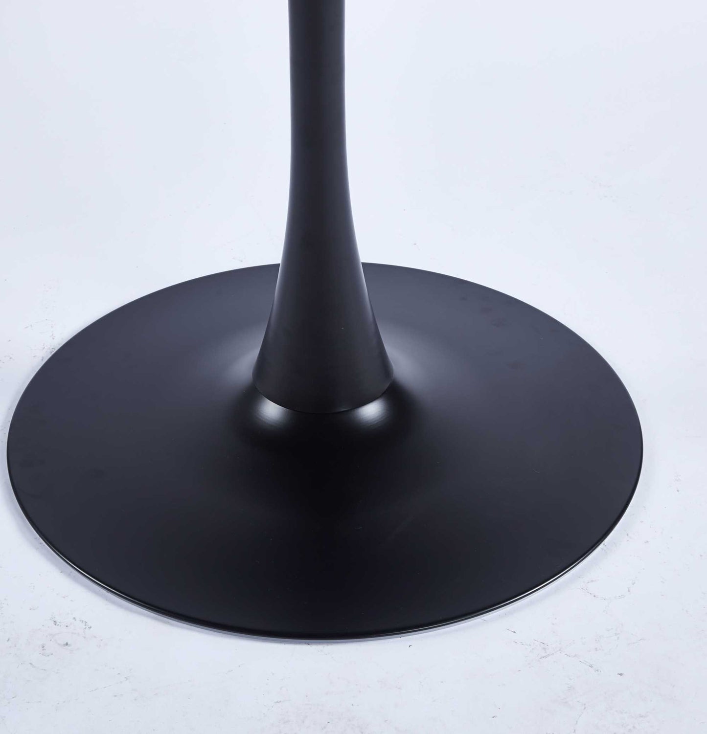 Lark Mid-Century Modern 42.1" Black Pedestal Dining Table