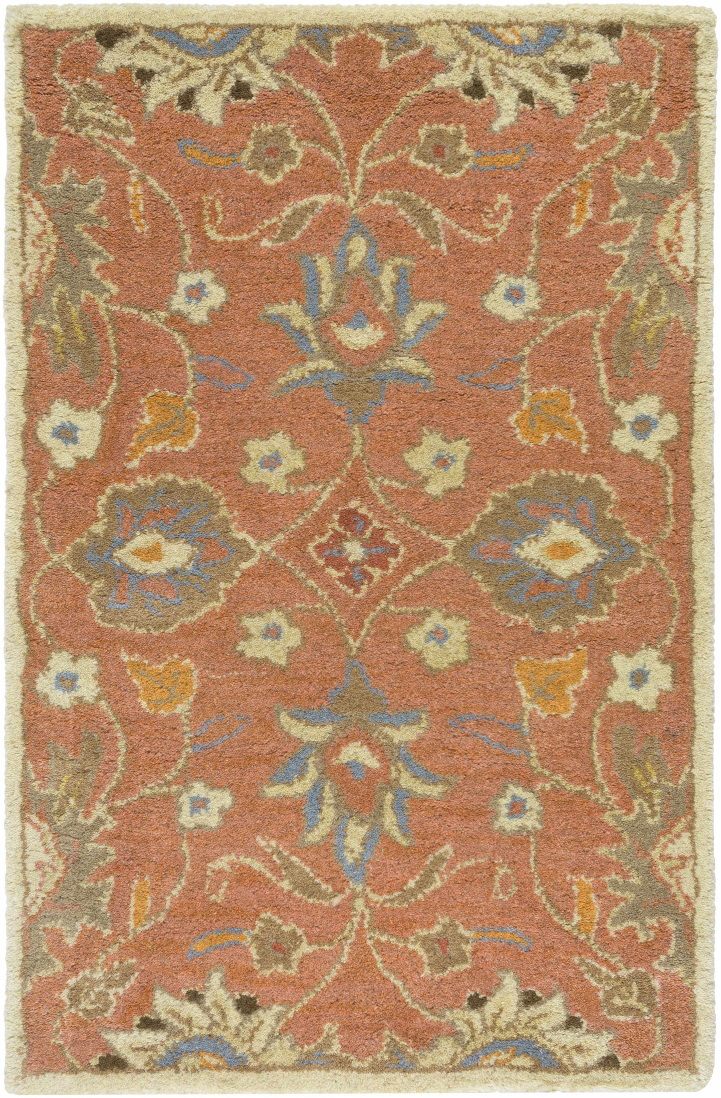 Conesus Burnt Orange 1112 Wool Area Rug