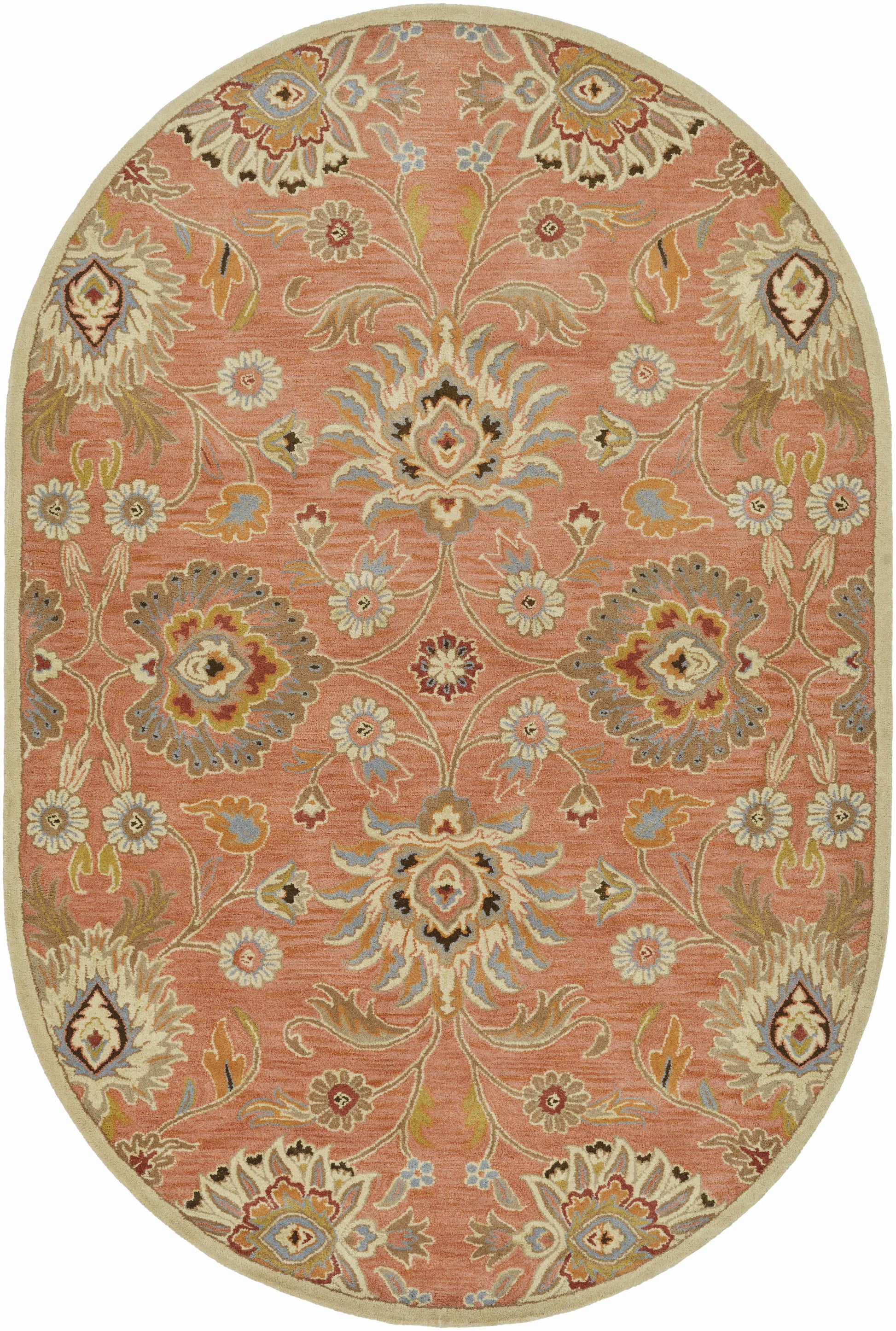 Conesus Burnt Orange 1112 Wool Area Rug