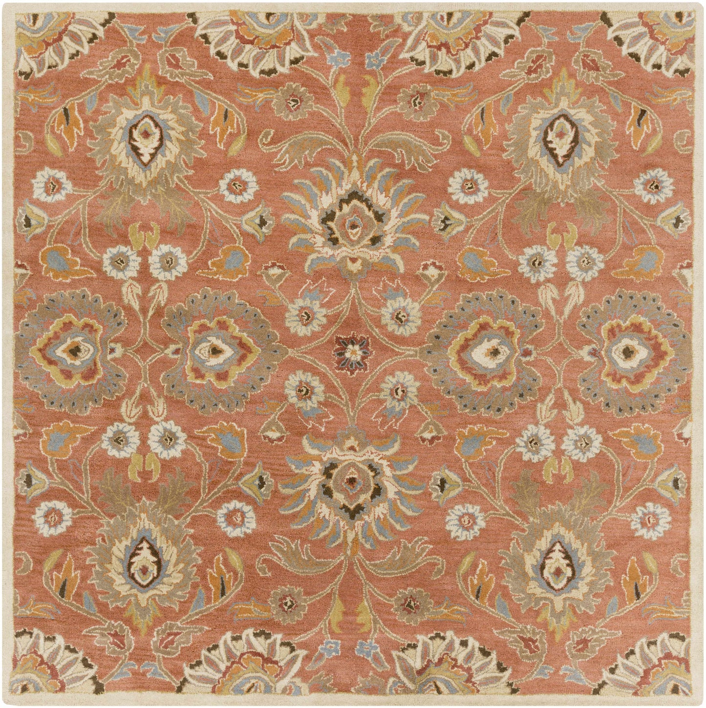 Conesus Burnt Orange 1112 Wool Area Rug