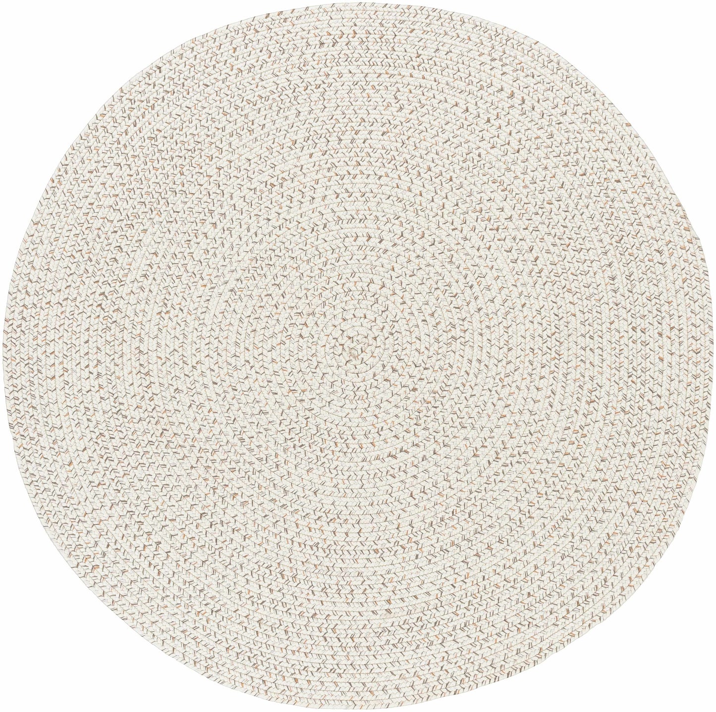 Beige Braided Faux Jute Rug