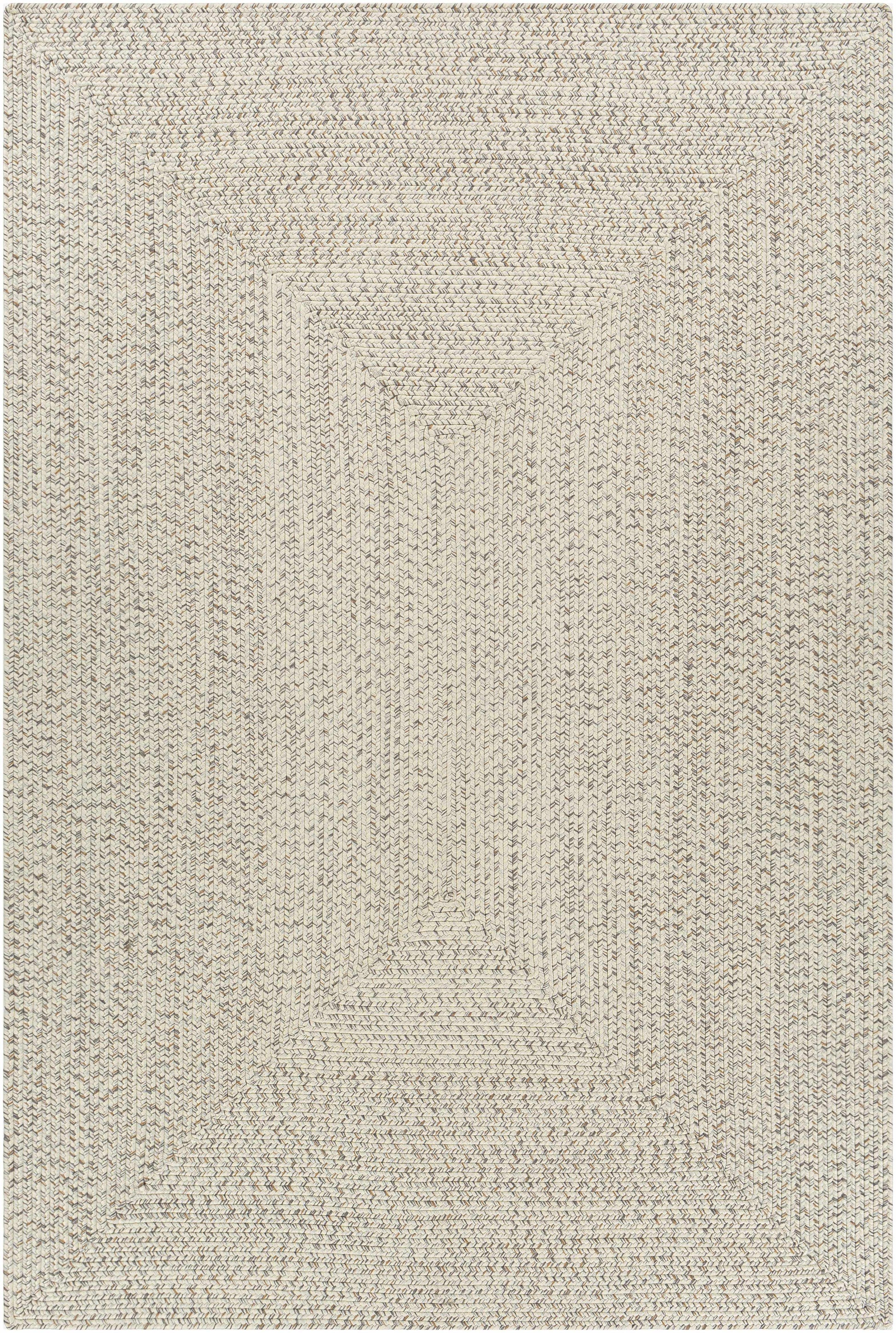 Beige Braided Faux Jute Rug