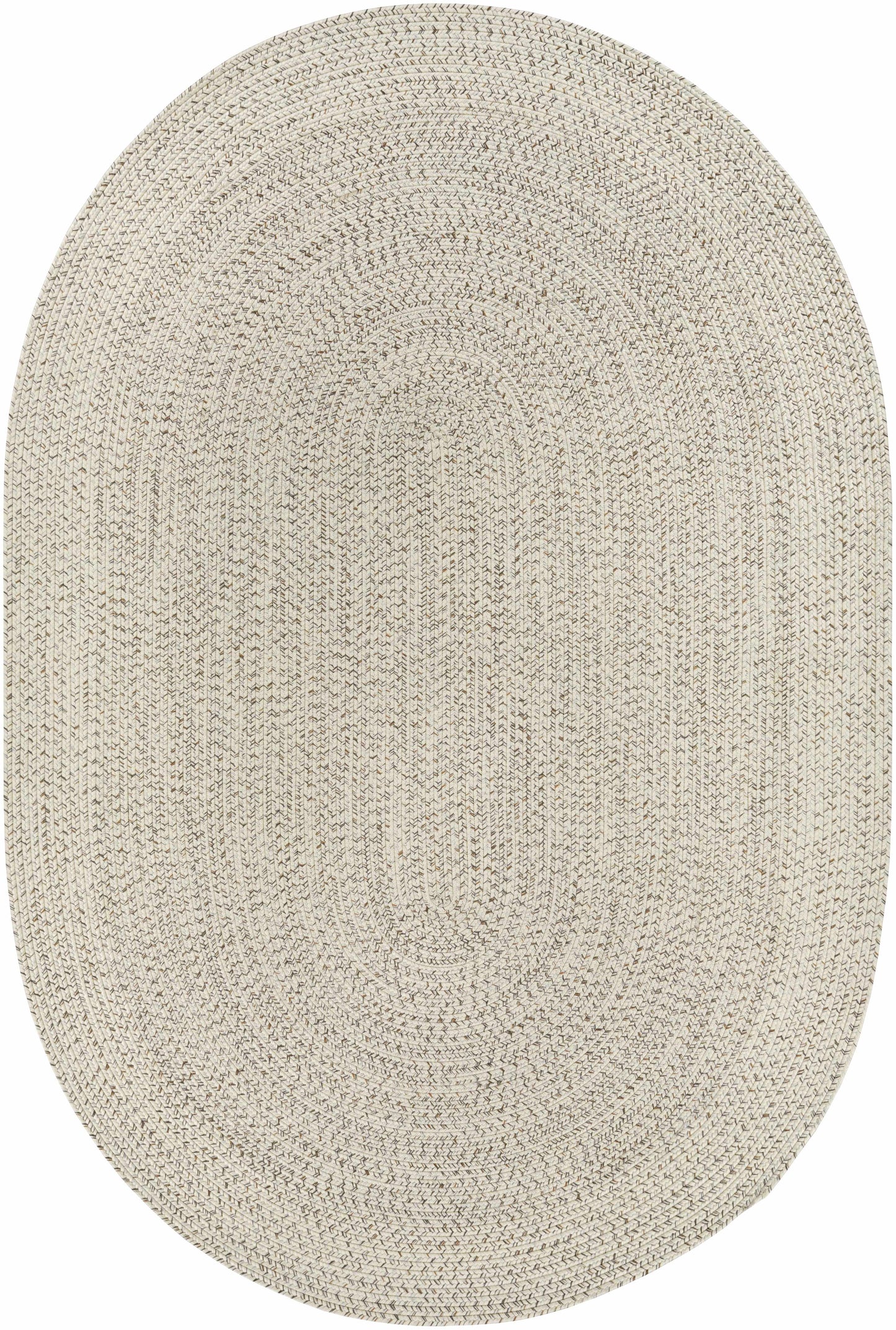 Beige Braided Faux Jute Rug