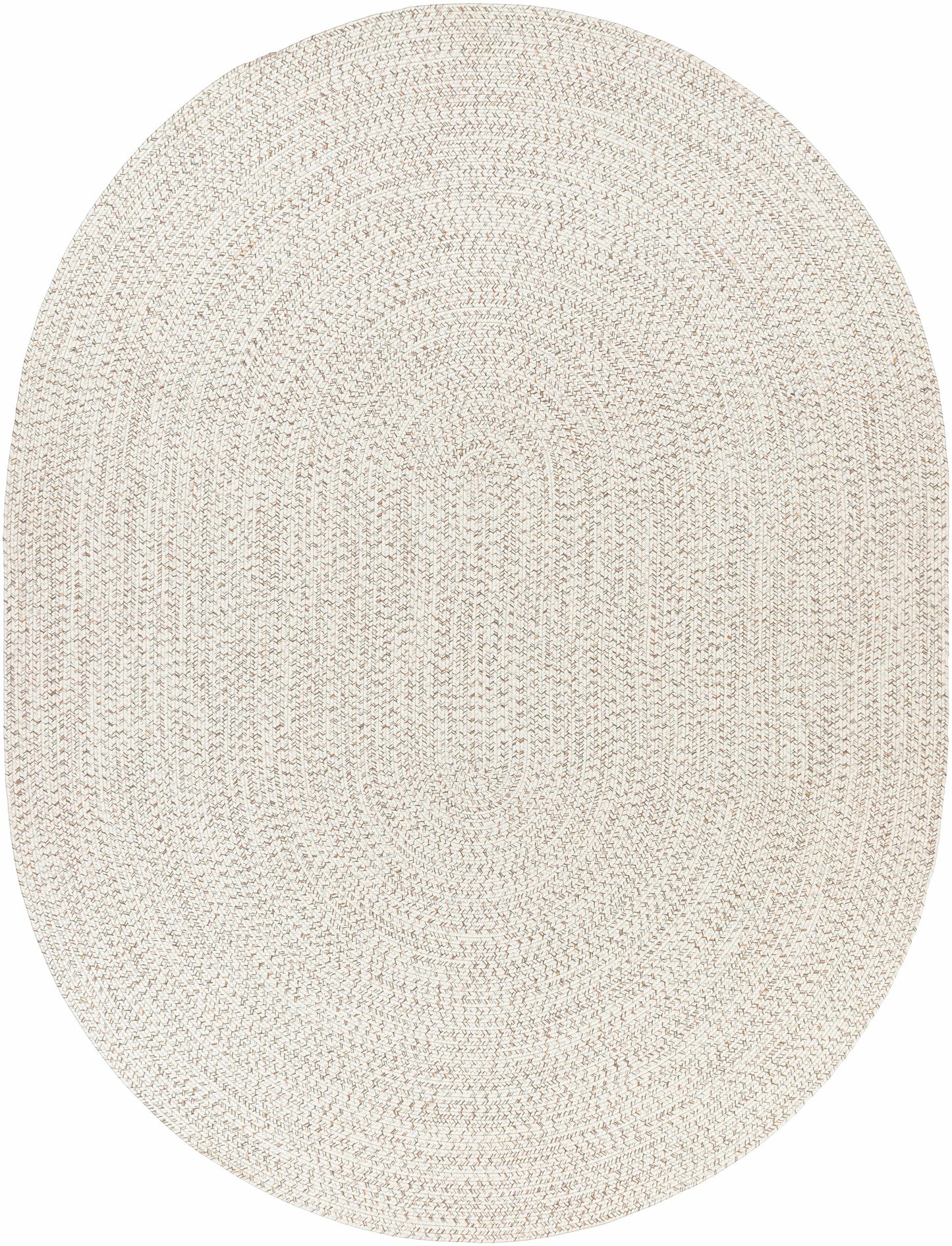 Beige Braided Faux Jute Rug