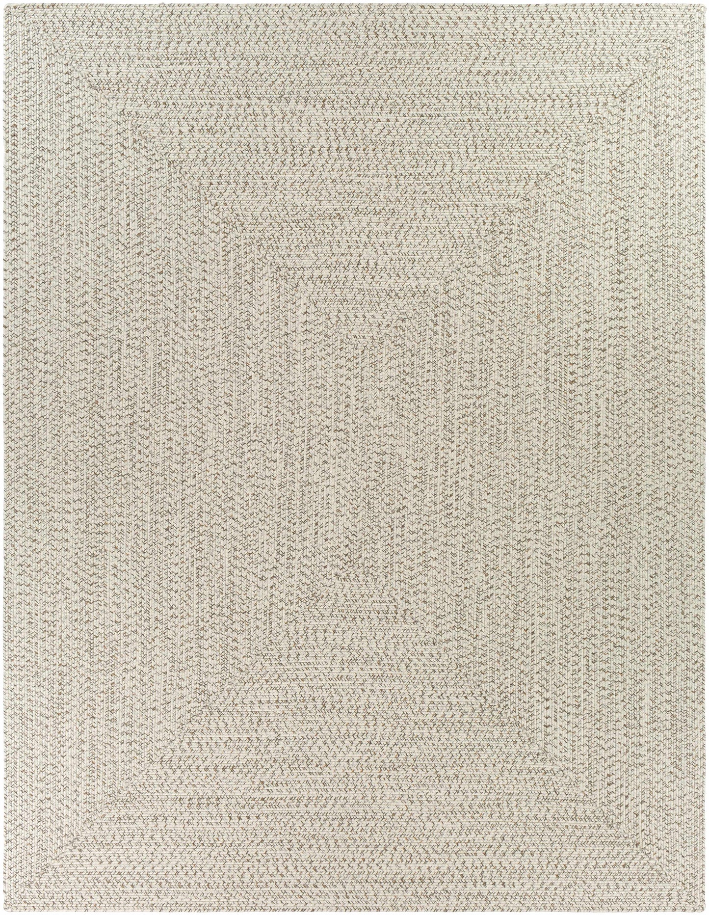 Beige Braided Faux Jute Rug