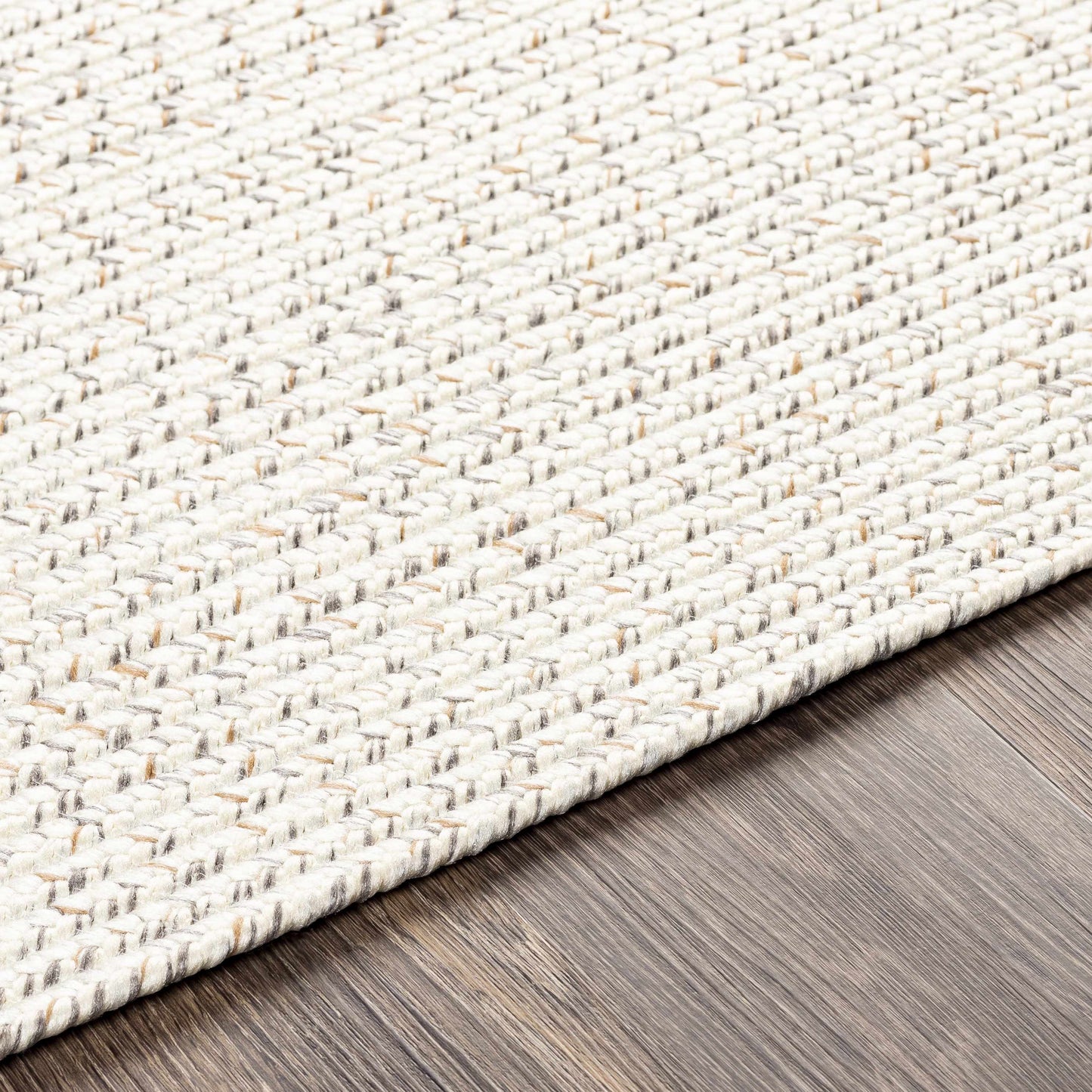 Beige Braided Faux Jute Rug