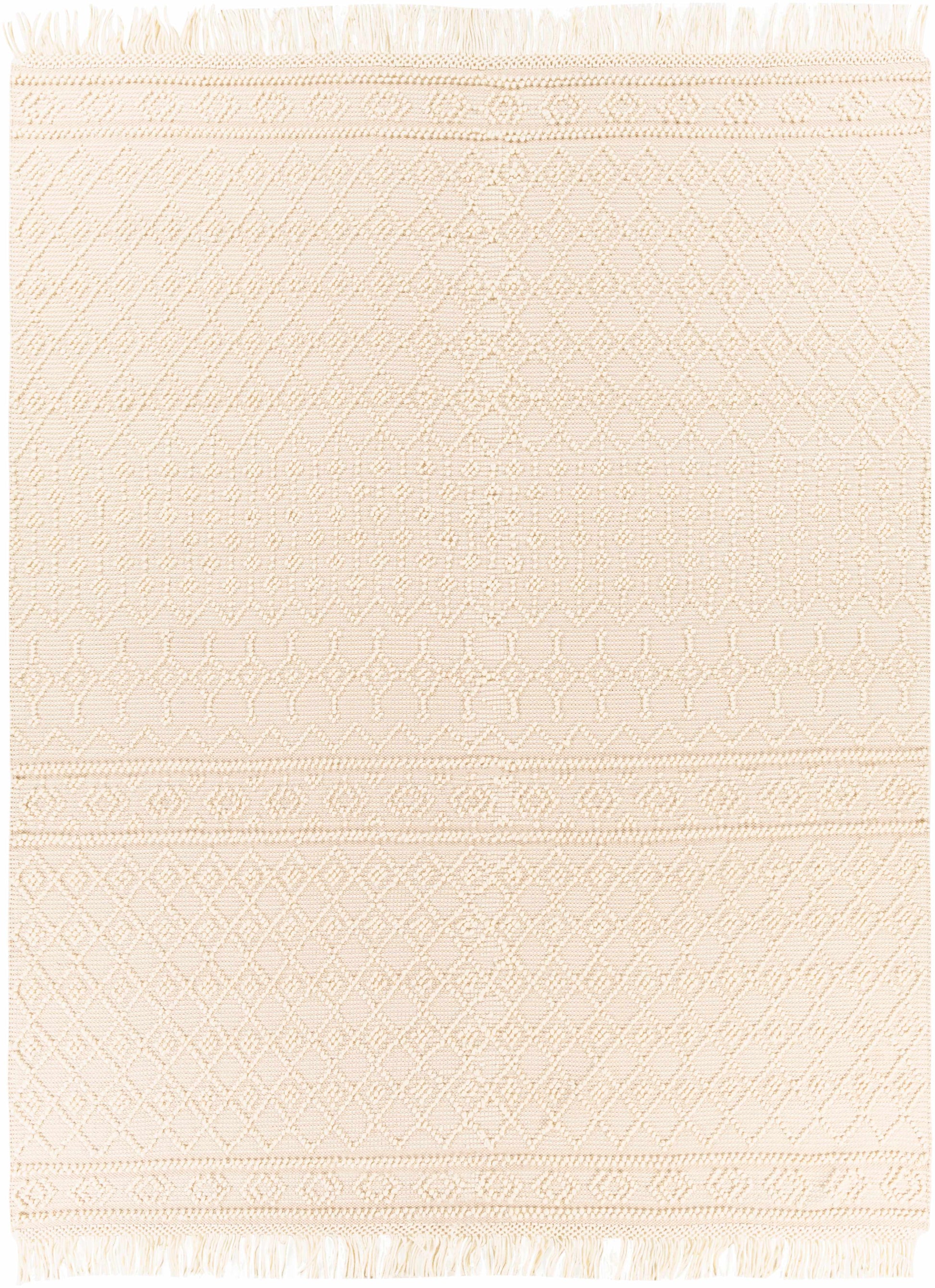 Brothers Beige Wool&Cotton Rug