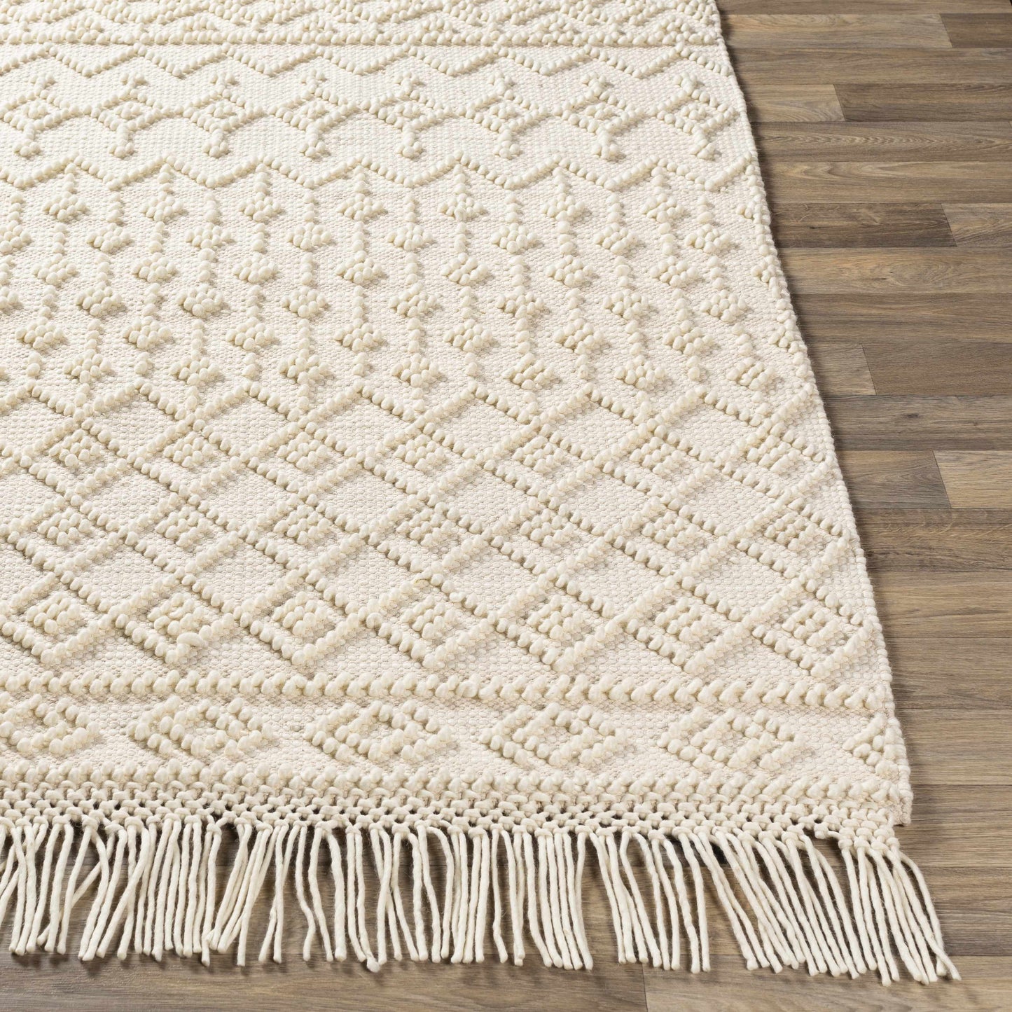 Brothers Beige Wool&Cotton Rug