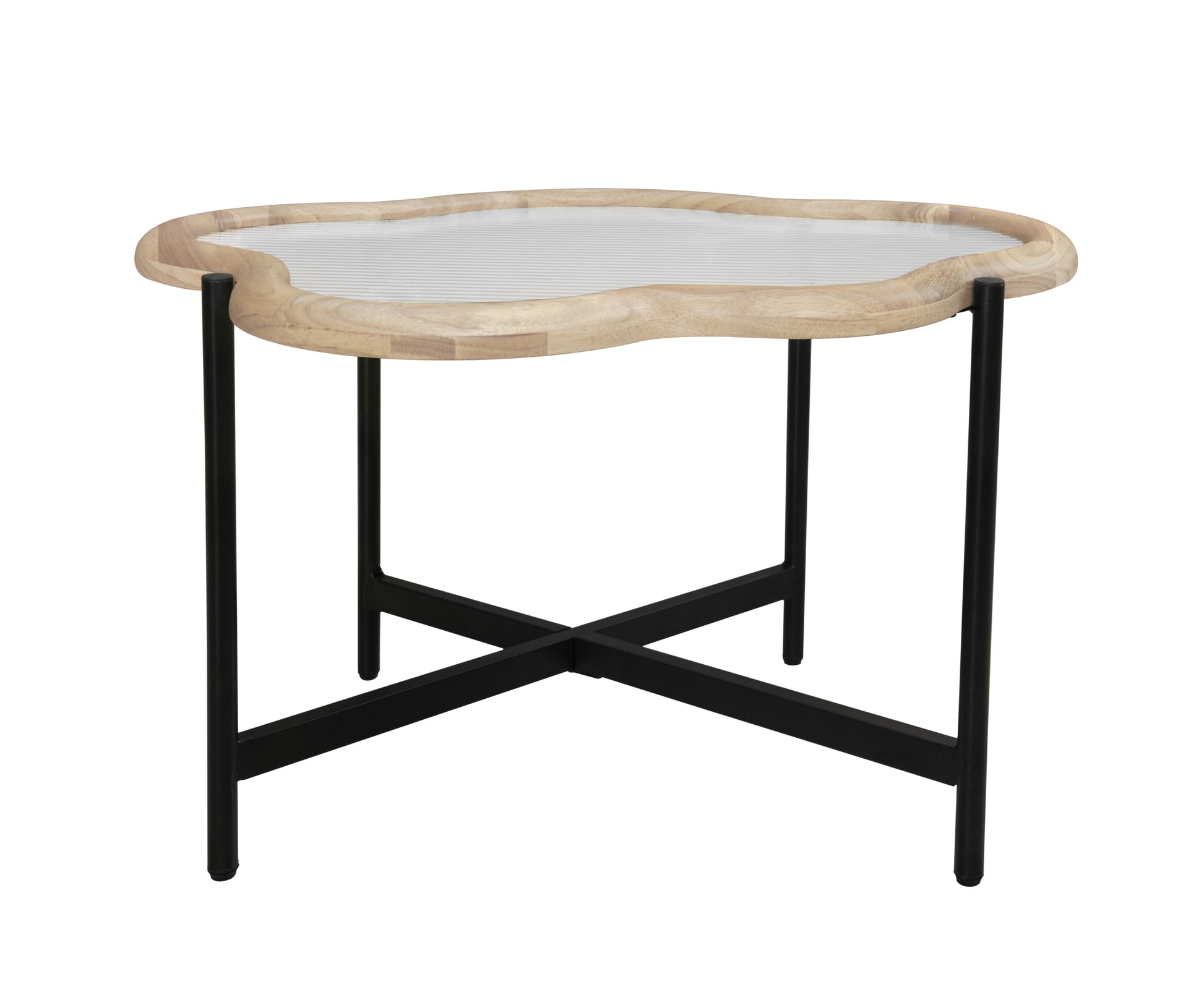 Winslet Cloud Coffee Table Set, Natural & Black