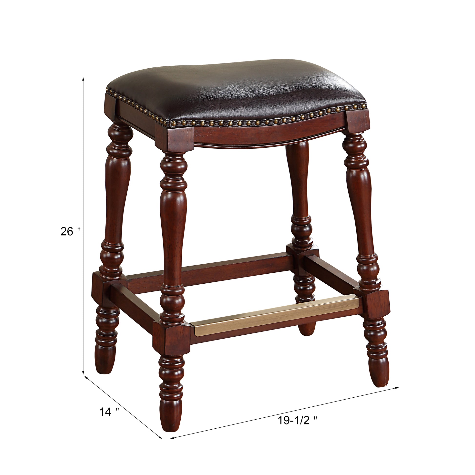 Clinton Saddle Seat Counter Stool