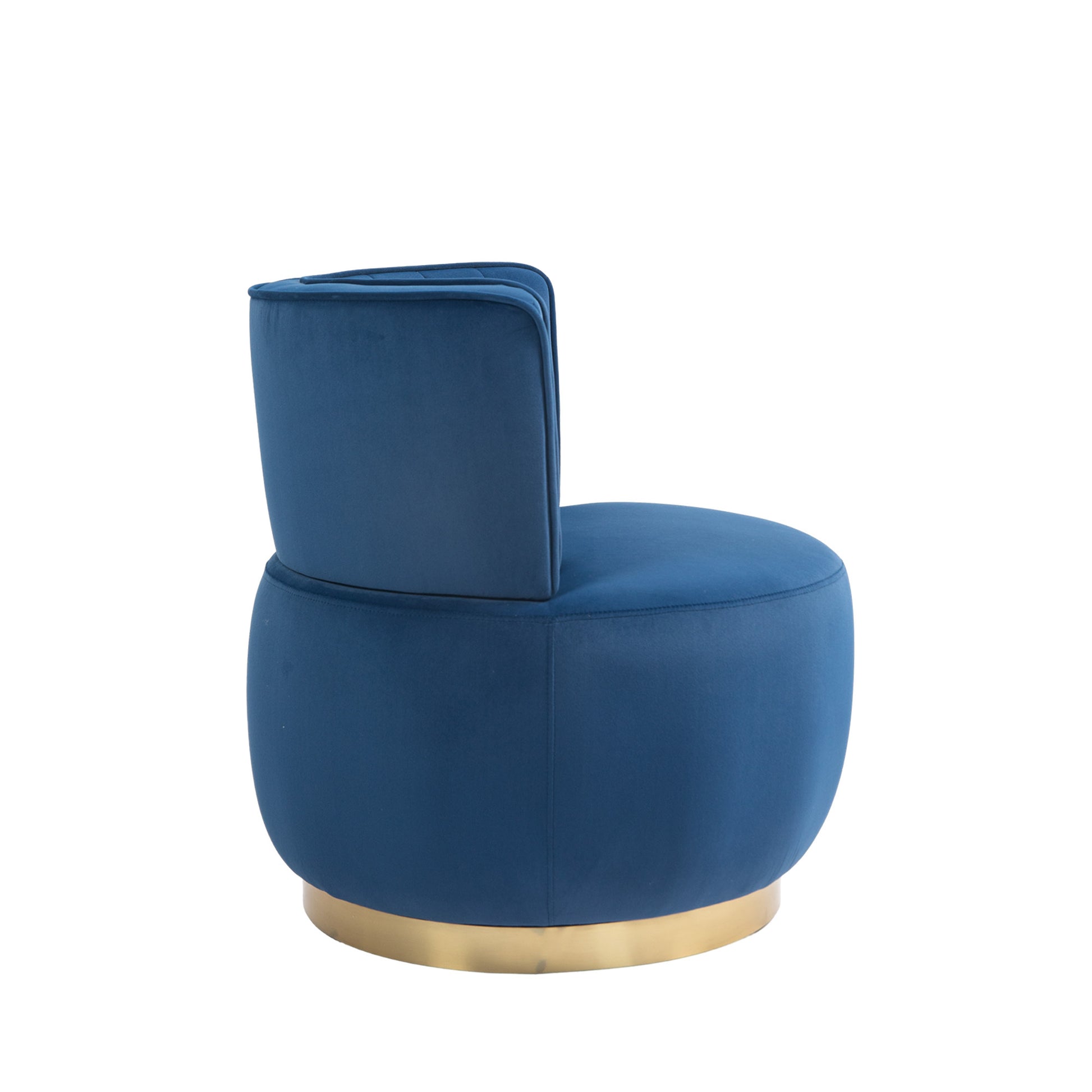 Coolmore Chic & Comfy 360° Navy Swivel Accent Chairs for Living Rooms & Offices