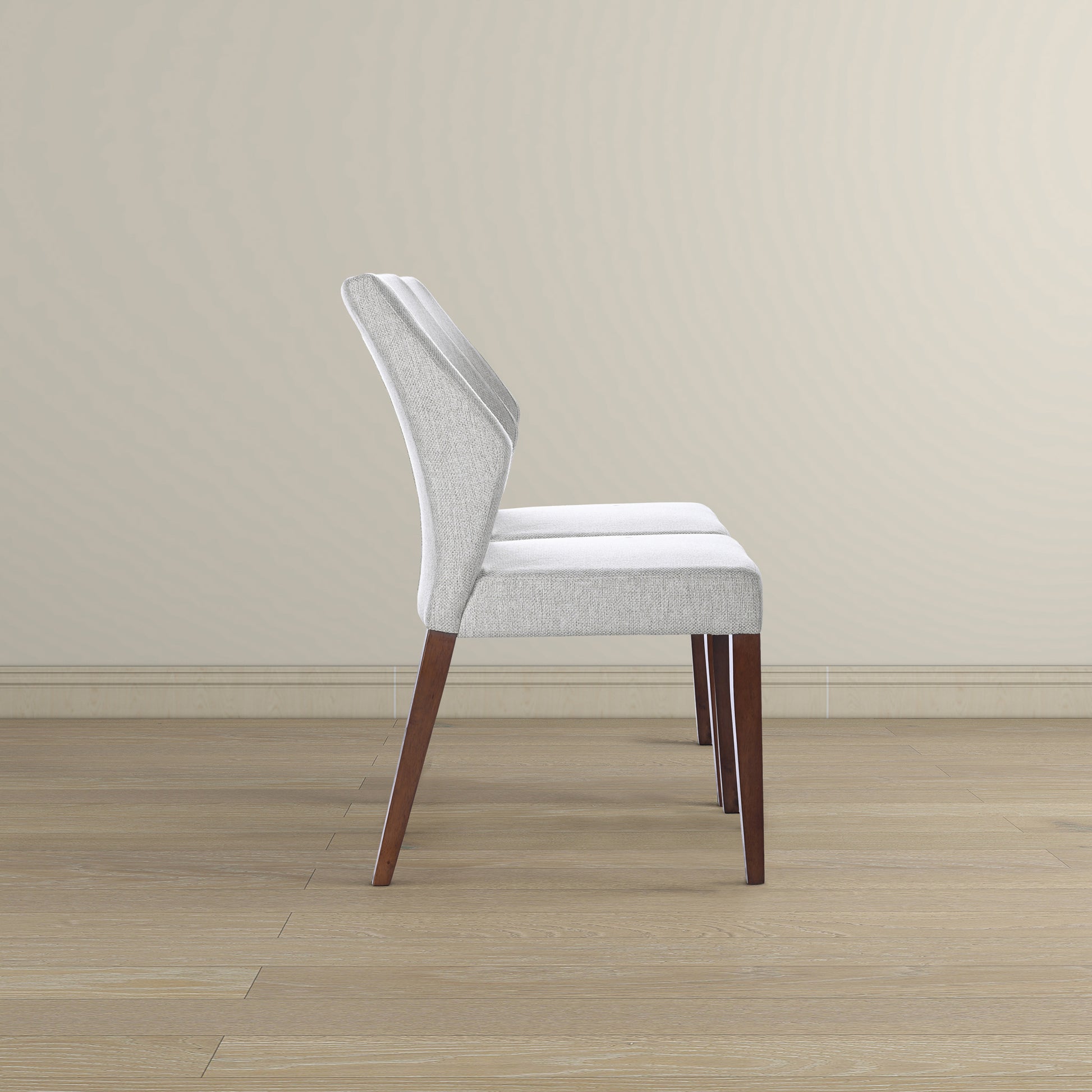 Luca Light Grey Fabric Dining Chair Set Of 2