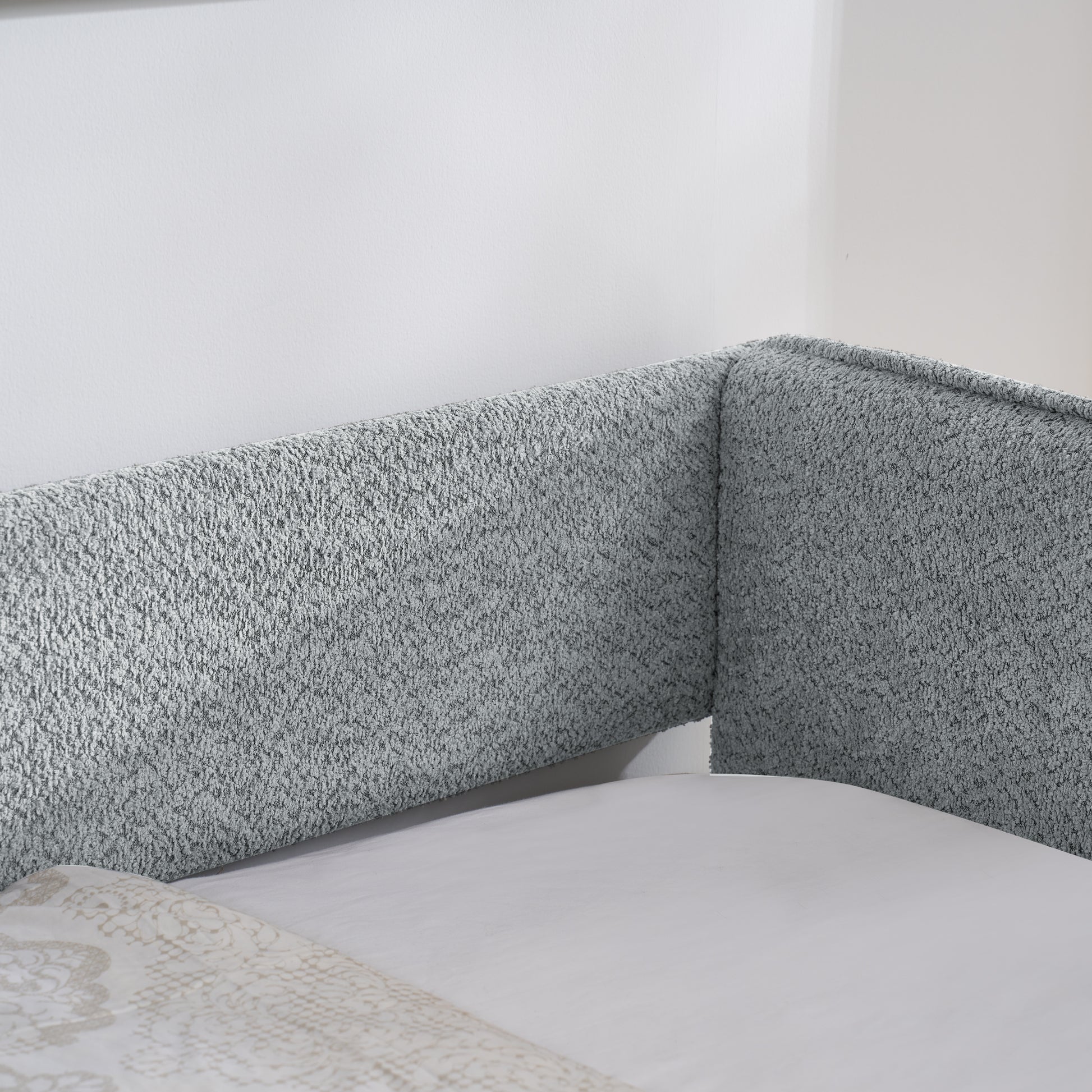 Tellis Twin Size Boucle Upholstered Daybed & Trundle Set