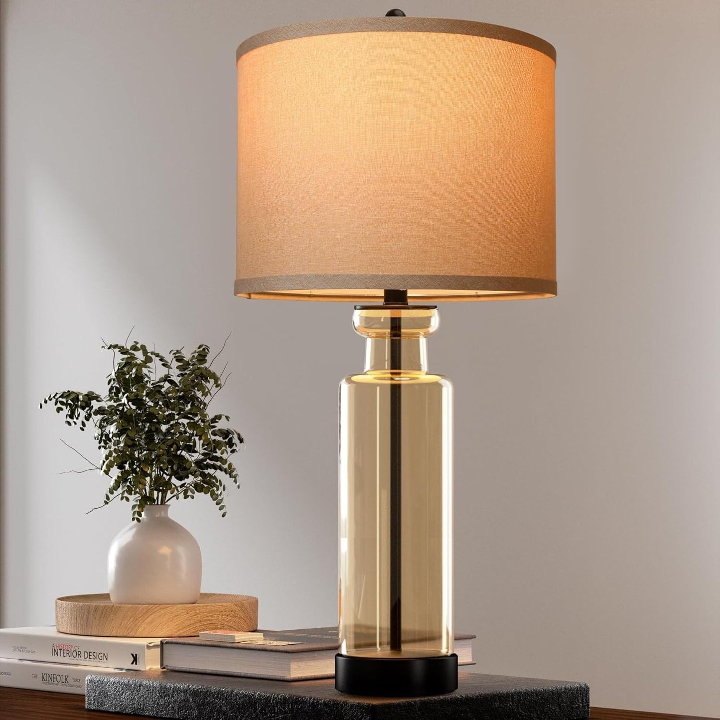 Set of 2 Table Lamps with 3 Color Temperature & Charging