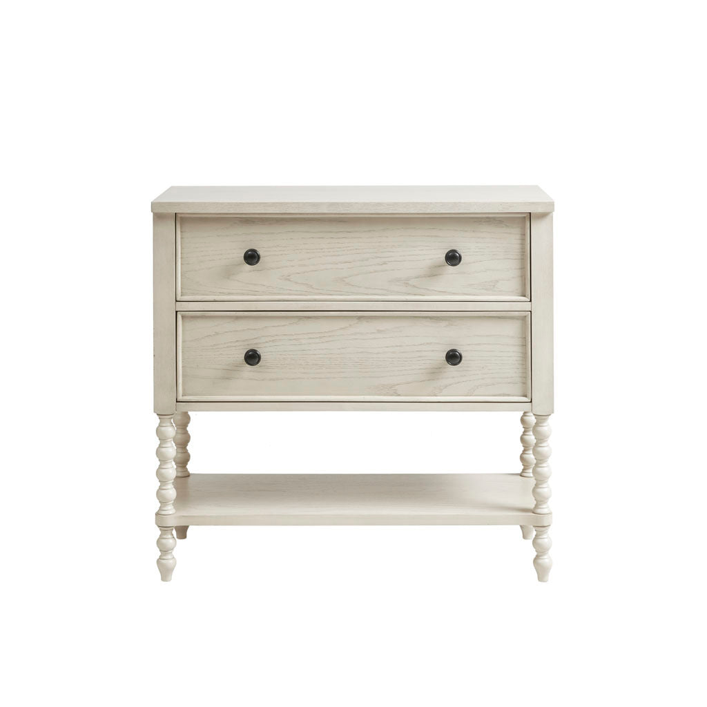 Orson 2 Drawer Accent Chest Antique Cream